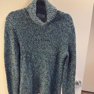 Prada Wool & Cashmere Knit Turtleneck Sweater Size: 40 (Small/Med) Blue